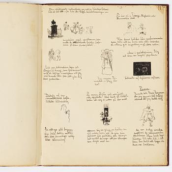 Carl Larsson, CARL LARSSON, illustrated travel story, "Från Stockholm till Messina" (From Stockholm to Messina), 1886.