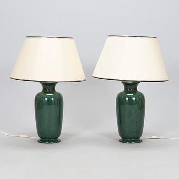 A pair of Paolo Maroni table lamps, Italy, late 20th century.