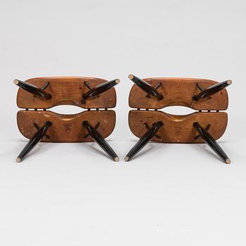 Ilmari Tapiovaara, Two 1960's 'Pirkka' stools for Laukaan Puu.