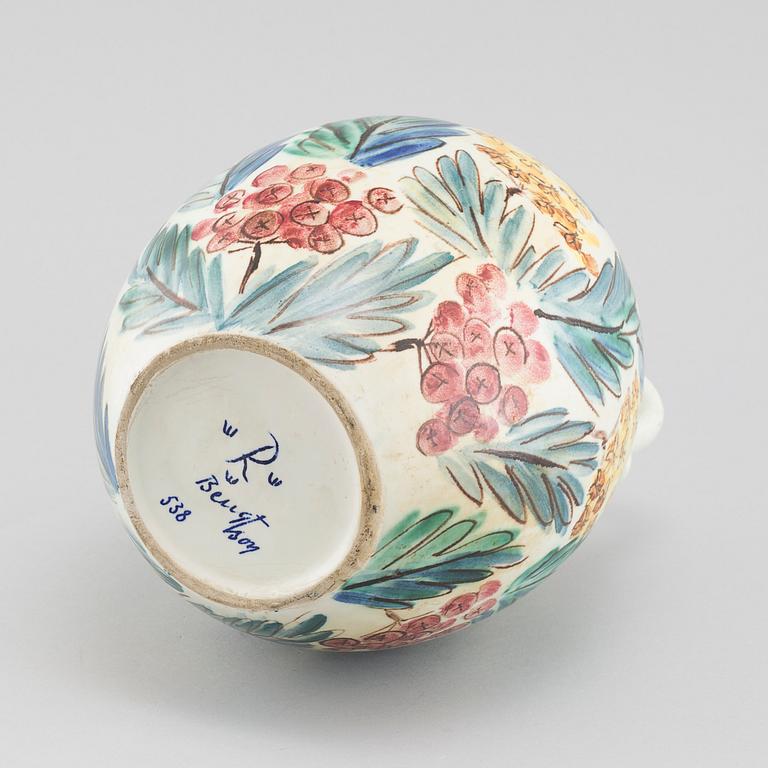 HERTHA BENGTSON, a stoneware vase for Rörstrand, signed.