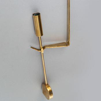 A pair of 'Pendel' wall scones by Pierre Forsell for Skultuna.