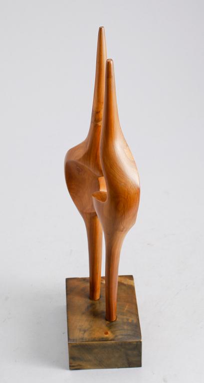BO FJAESTAD, skulptur, trä, signerad och daterad-73.
