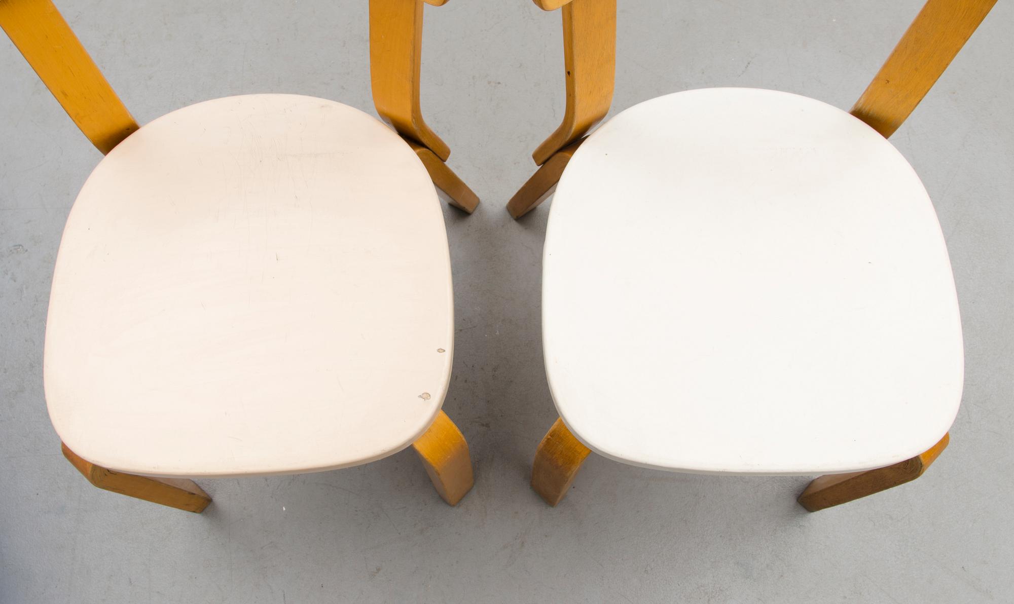 ALVAR AALTO, TUOLEJA, 2 kpl, "69", Artek, 1900-luvun puoliväli.