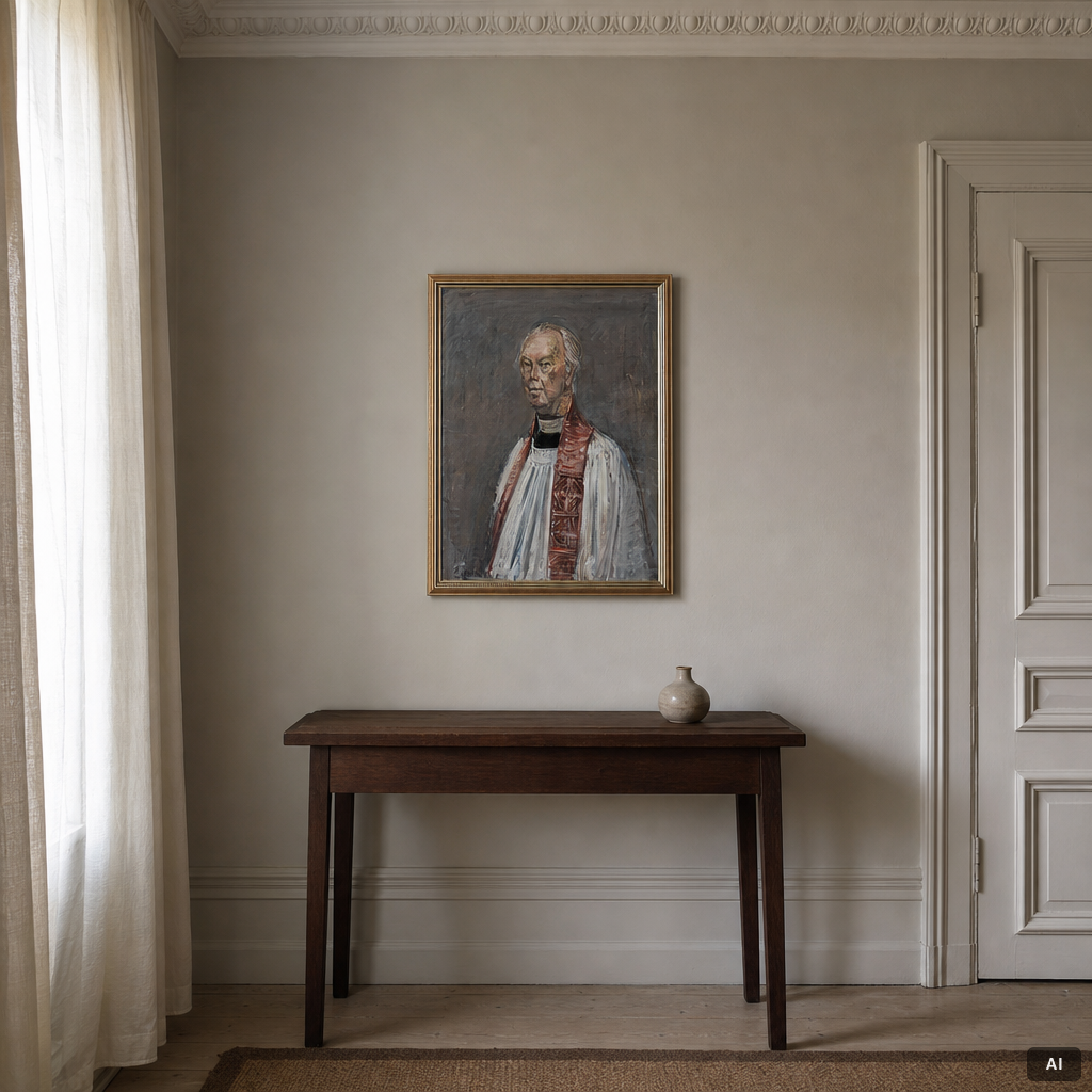 Alvar Jansson, Portrait of the parish priest Per-Arne Dahlin.