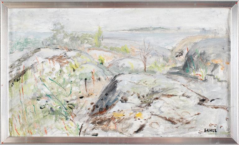 GUSTAF ADOLF FAHLE, 1 par, olja på duk, signerade.