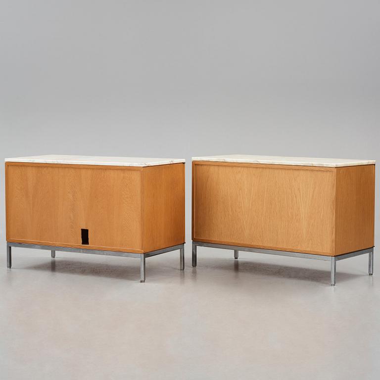 Florence Knoll, a pair of sideboards, Knoll, 1970s.