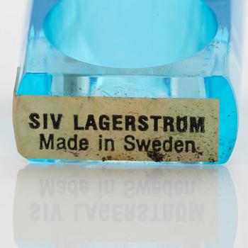 Siv Lagerström, three rings, acrylic plastic, 1970s.