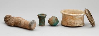 SAMLING KERAMIK, mestadels Egyptisk, forntida-modern tillverkning.