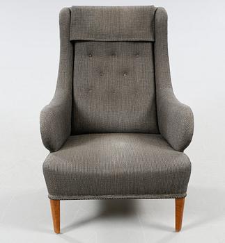 A chair, model Oscar, designed by Carl Malmsten for Carl Malmsten AB, bought 31 of January 1962.
