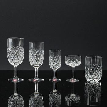 INGEBORG LUNDIN, glasservis, 60 delar, "Elisabeth/FESTIVAL ", glas, Orrefors.