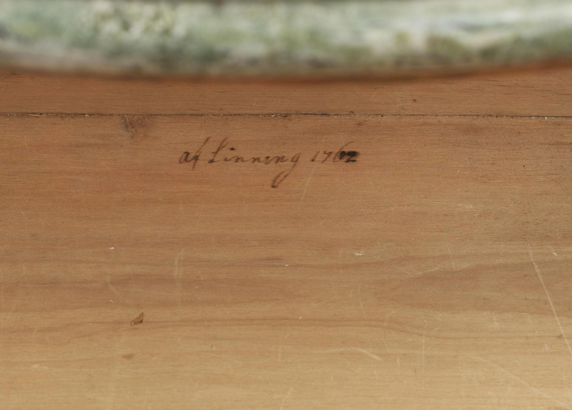 A Swedish Rococo commode dated 1762 by C. Linning, master 1744.