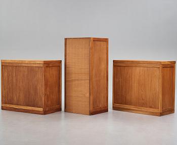 HANS J WEGNER, förvaringsmöbler 3 st, Plan møbler, Danmark 1940-50-tal.