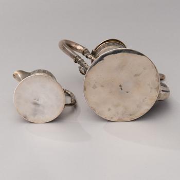 KAFFESERVIS 4 DELAR, silver, Vasily Agafonov Moskva  1908-17.