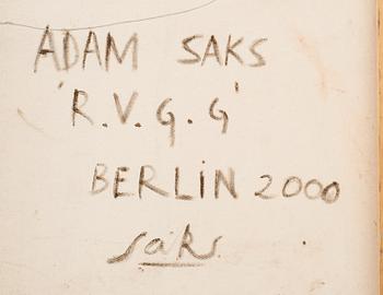 ADAM SACHS, olja på duk, signerad och daterad a tergo Berlin 2000.