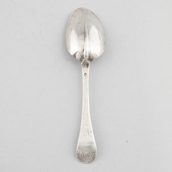Råttsvanssked, silver, troligen Norge, 1700-tal.