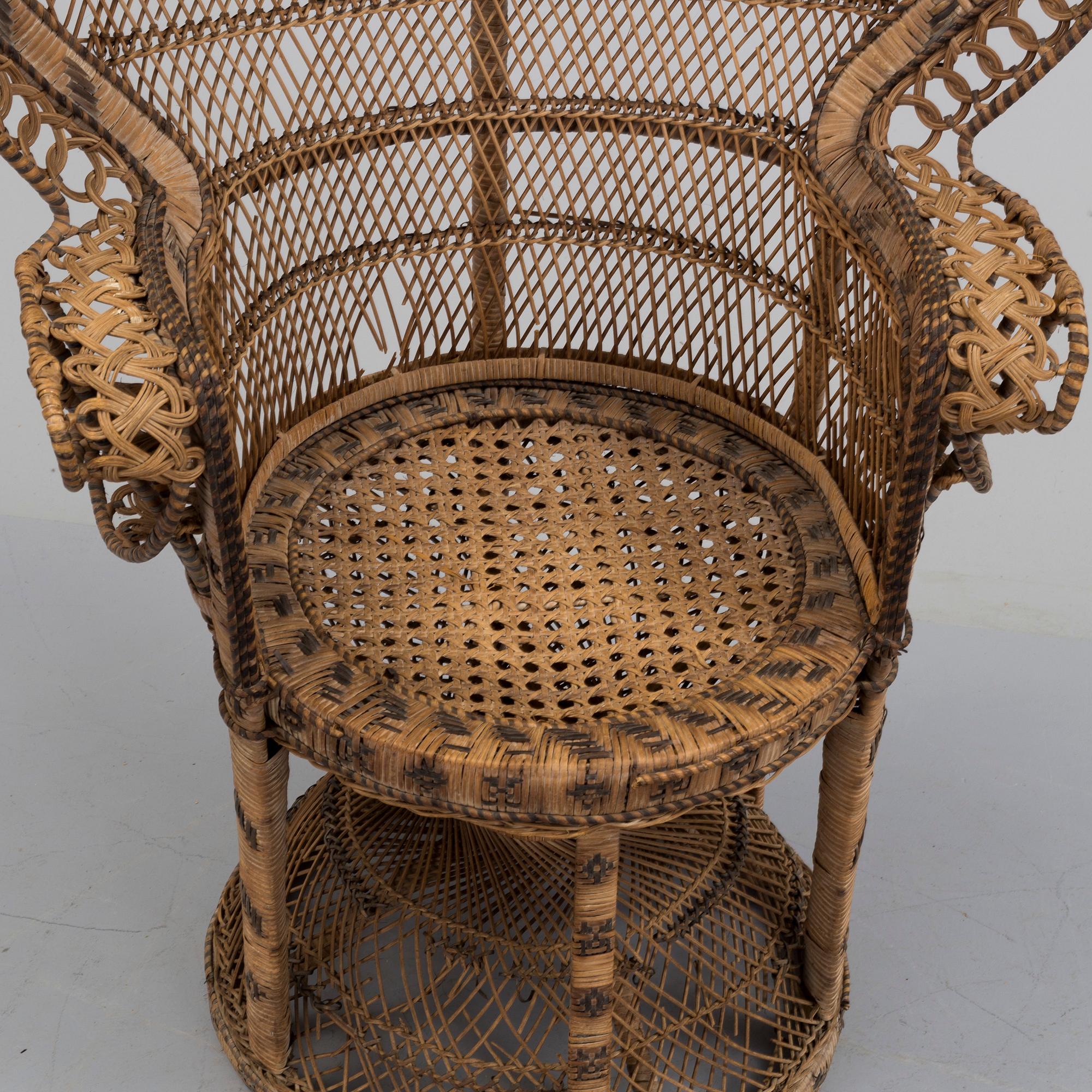 FÅTÖLJ, rotting, 1900-talets mitt.