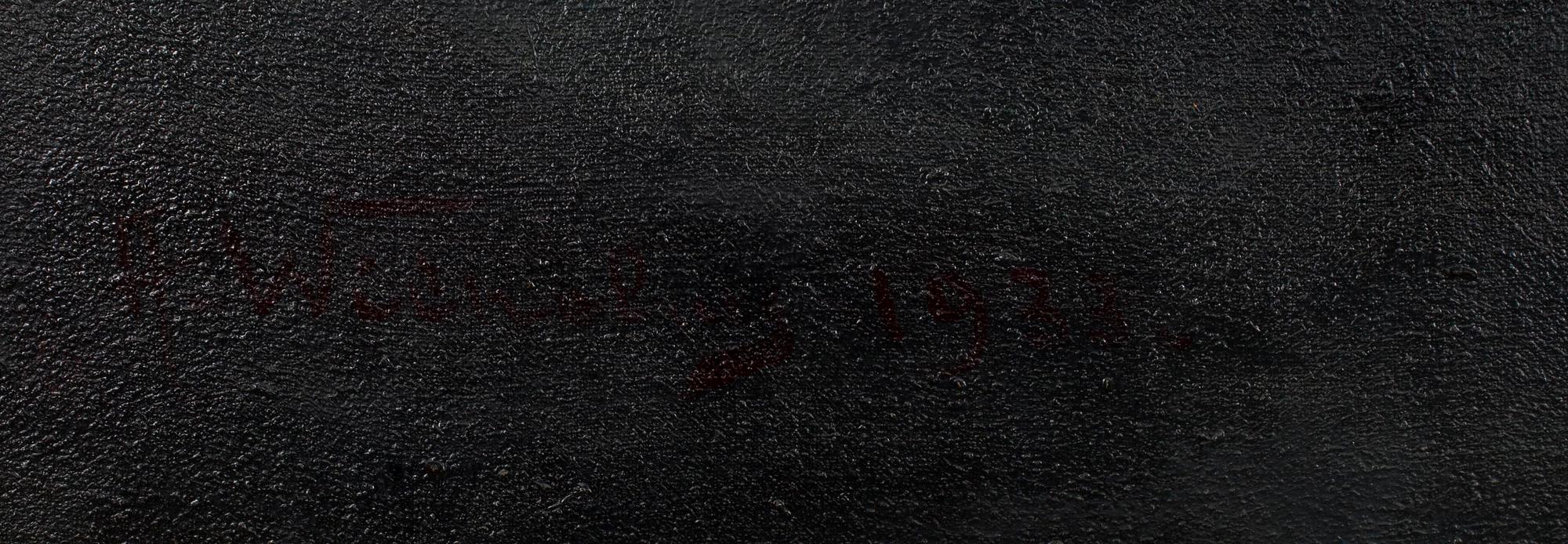 ALEXANDER WILHELMS (FINLAND), olja på duk, sign. och dat. 1933.