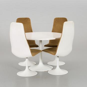 MATRUMSMÖBLEMANG, 5 delar, "Viggen", Johanson Design, Markaryd, 1900-talets andra hälft.