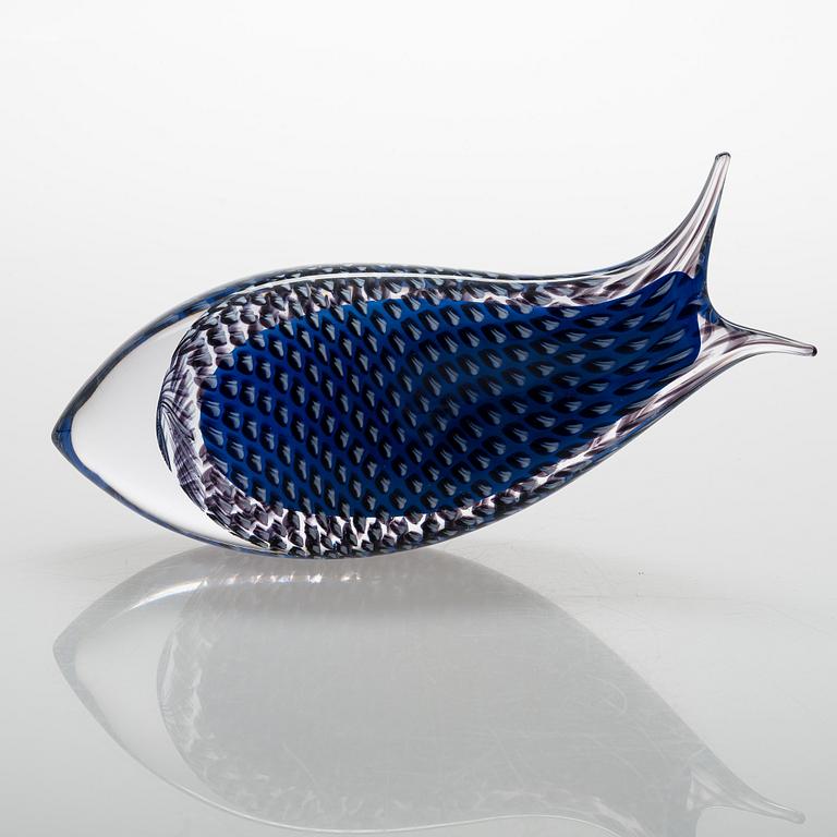 Skulptur, glas, signerad, formgivare Hanne Dreutler, glasblåsare Arthur Zirnsack, Studio Åhus 2002.