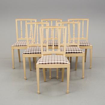 STOLAR, 6 stycken, 1900-talets första hälft.