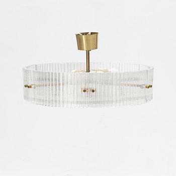 Carl Fagerlund, ceiling lamp, Orrefors, second half of the 20th century.