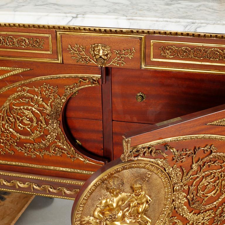 A Louis XVI style chest of drawers, second half of the 20th century.