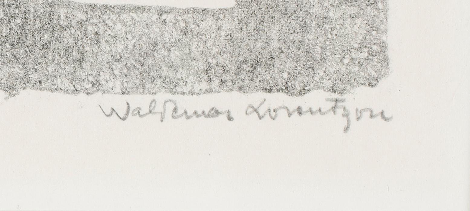 WALDEMAR LORENTZON, litografi, signerad, provtryck.