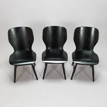 Olof Ottelin, stolar, 3 st, "Mumin" Kervo Snickerifabrik, Stockmann, 1900-talets mitt.