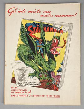 SERIETIDNING, Stålmannen No 1, sept-okt 1949.