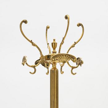 A brass coat hanger, second half of the 20th Century.