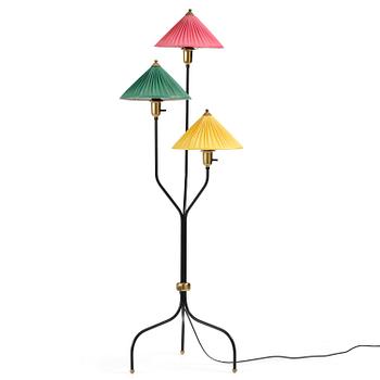 280. Josef Frank, golvlampa, "Kinalampan", modellnummer 2599, Firma Svenskt Tenn, 1950-60-tal.
