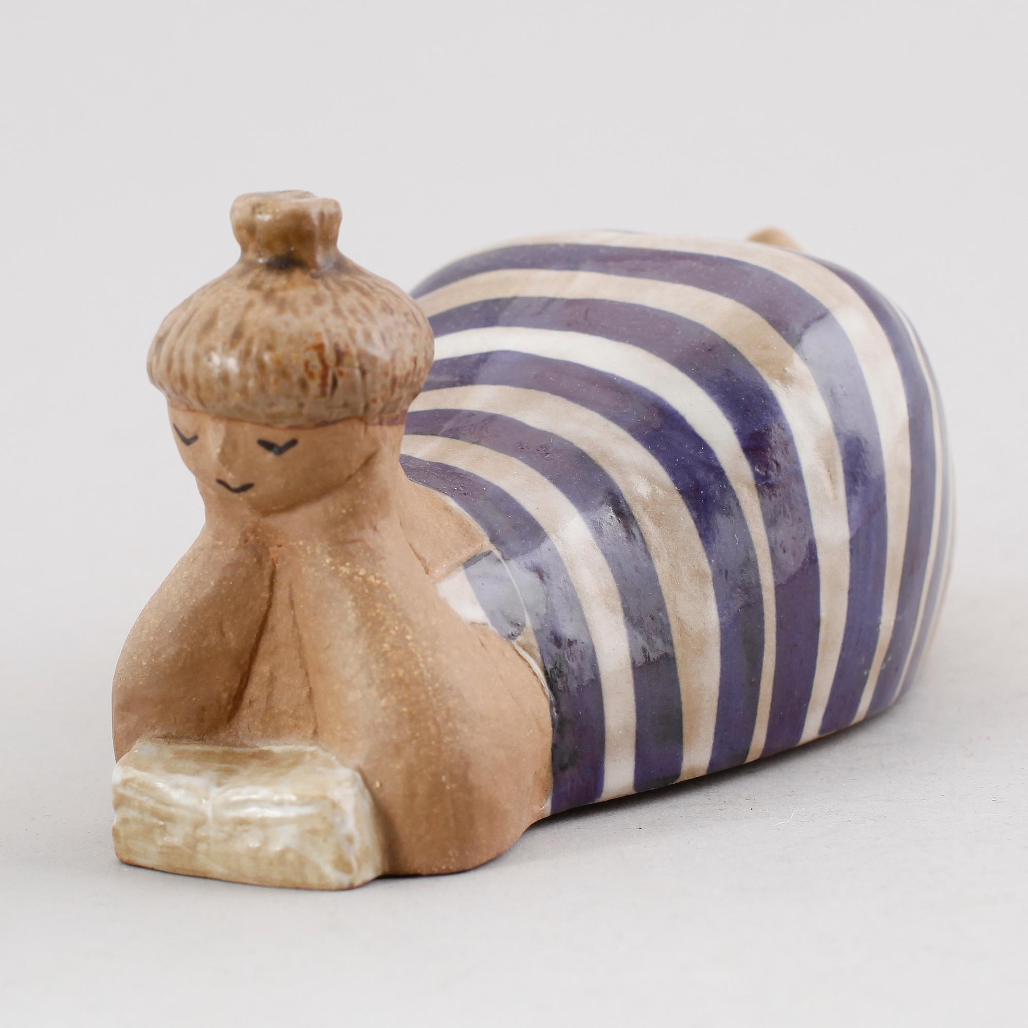 FIGUR, stengods, "Beata", Lisa Larson, Gustavsberg.