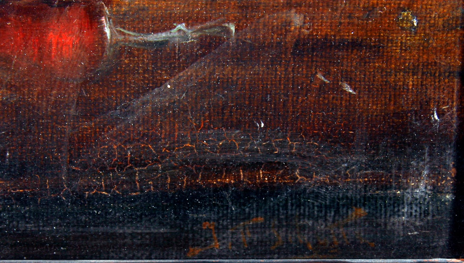 OKÄND KONSTNÄR, olja på duk, bär sign Schutte. 1900-talets första hälft.