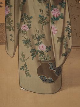 Two japanese hanging scrolls, 20th century.