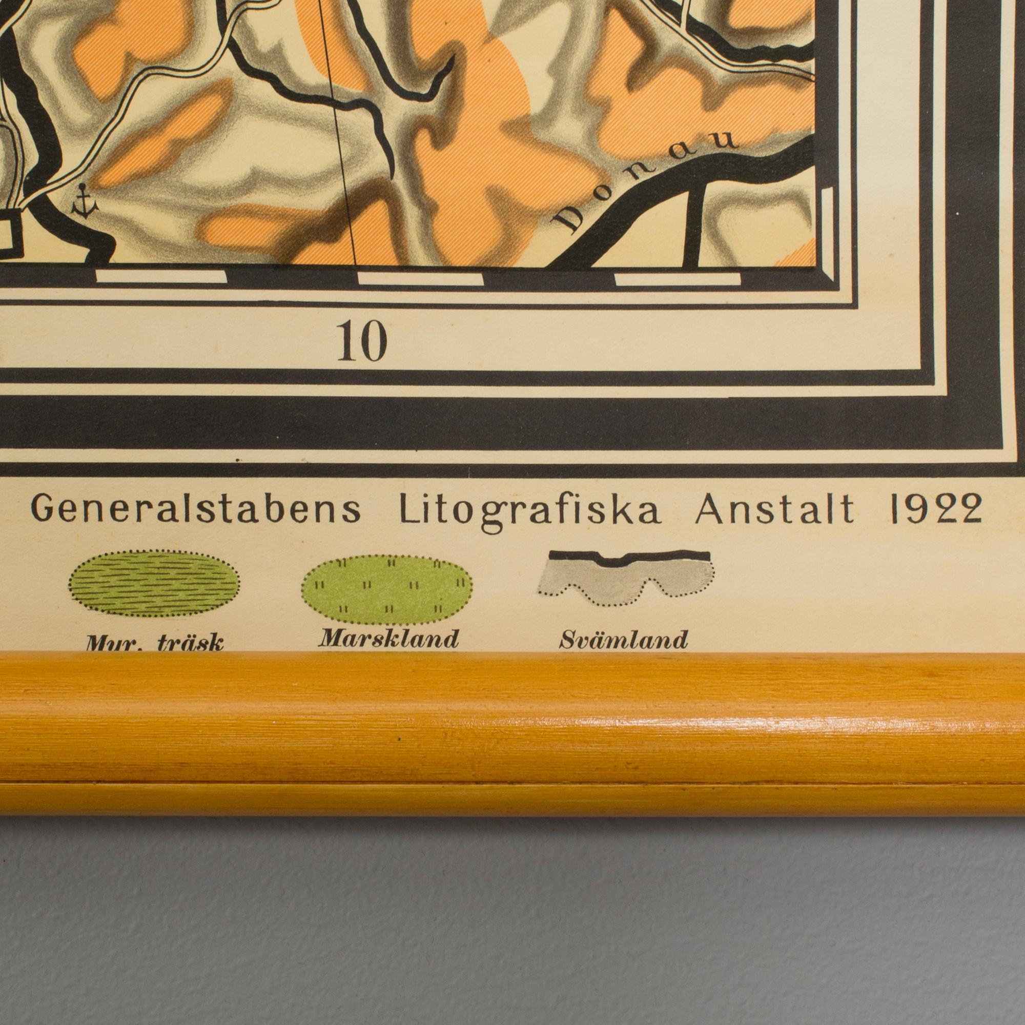 SKOLKARTA, "Brittiska öarna", Norstedts & söner, 1922.