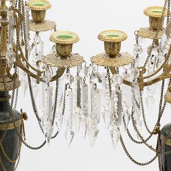 Candelabra, a pair, Osarian, late 19th century.