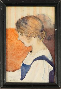Elsa Beskow, Portrait of Sister Malin Maartman.