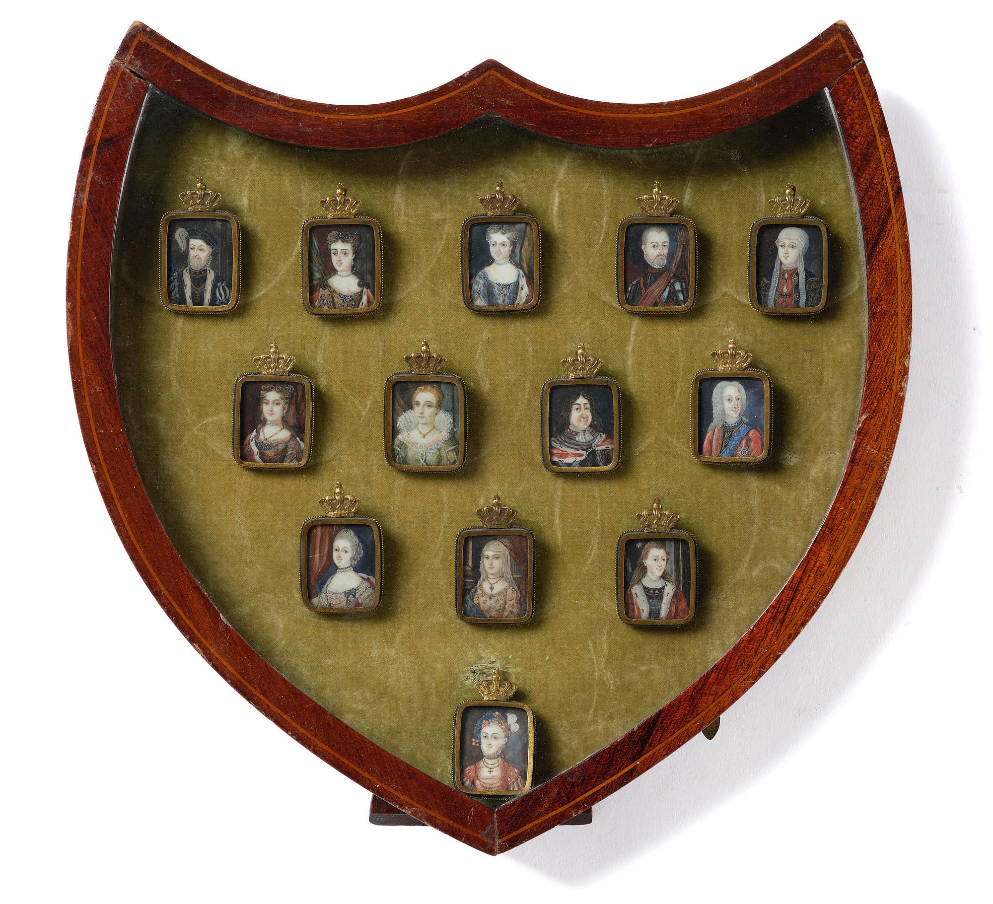 Okänd konstnär, 1700-tal, Europeiska regenter, 13 st.