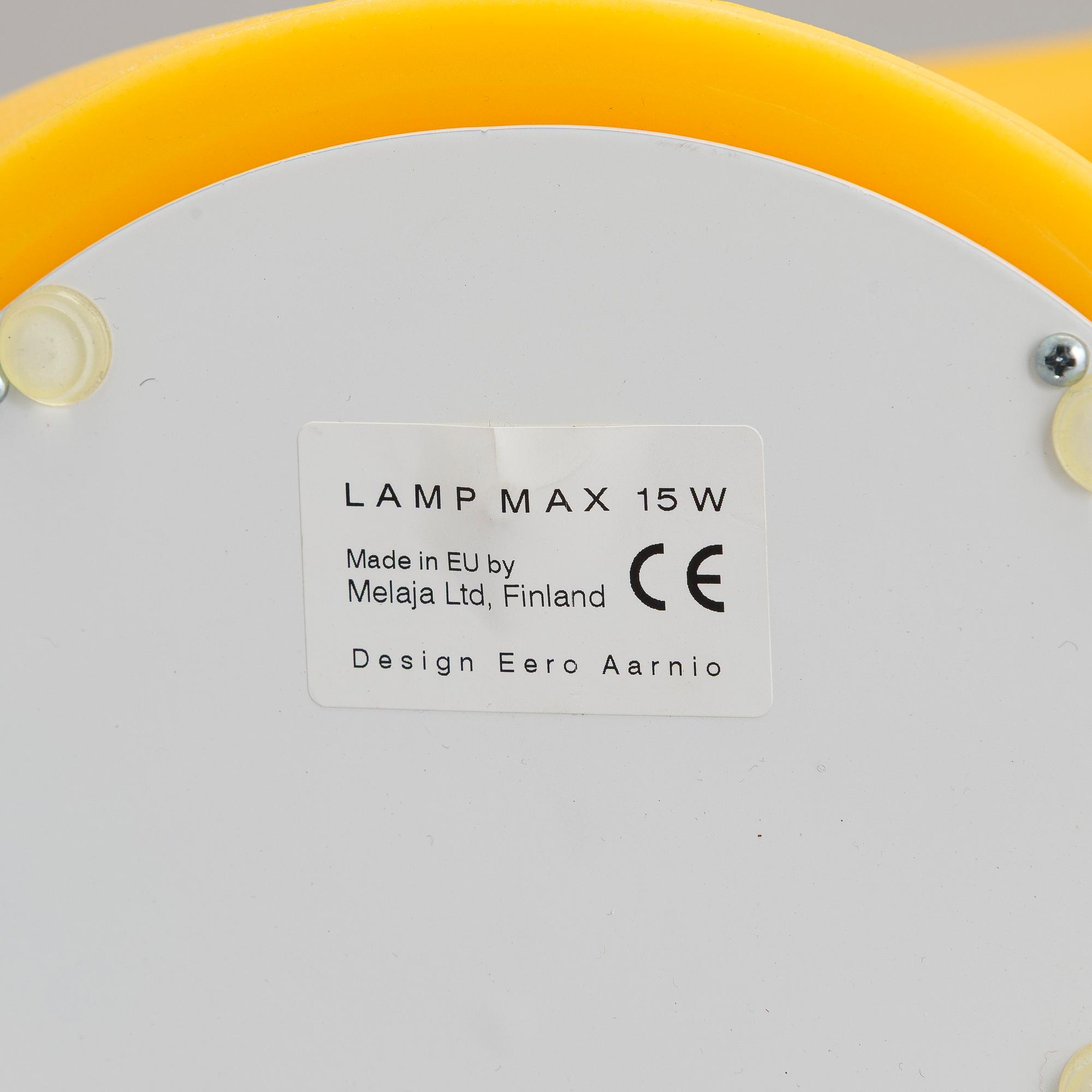 Eero Aarnio, pöytävalaisin "Swan" Melaja Oy, 2007.