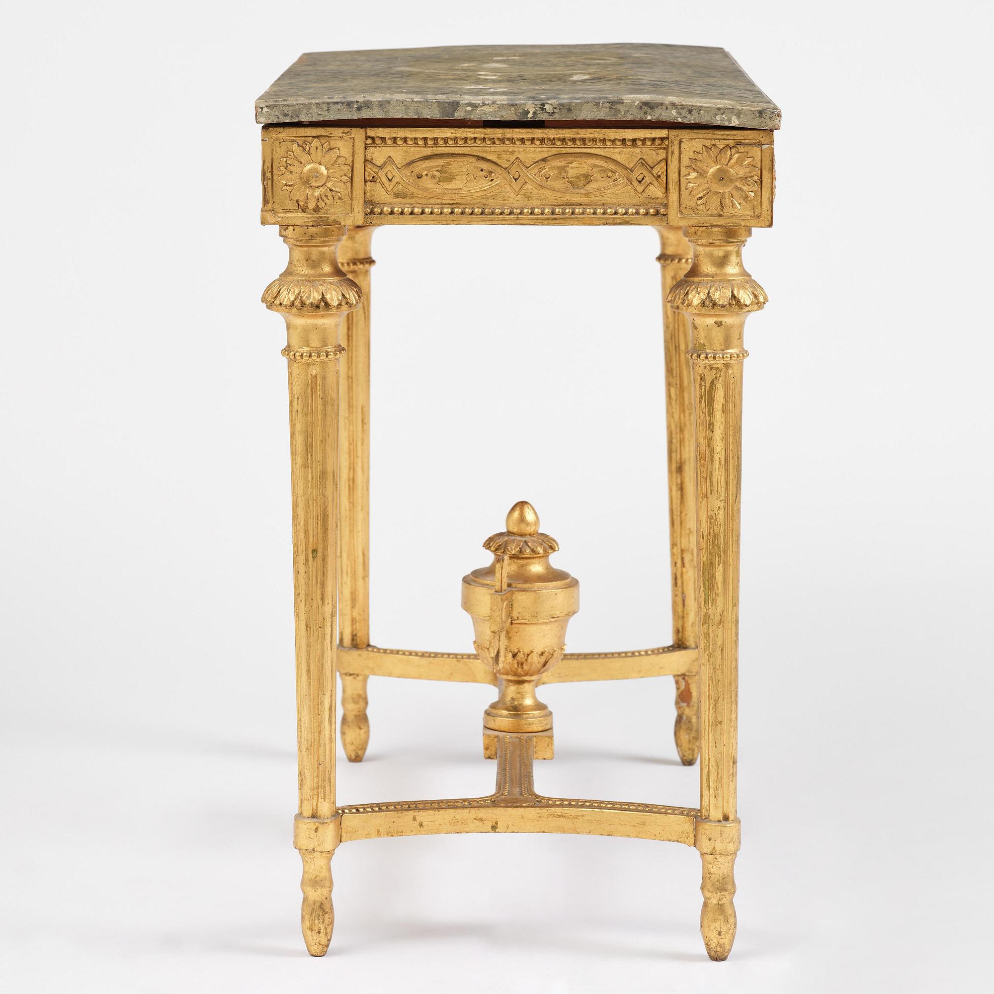 Konsolbord, Stockholmsarbete, 1700-talets slut, Sengsutavianskt.