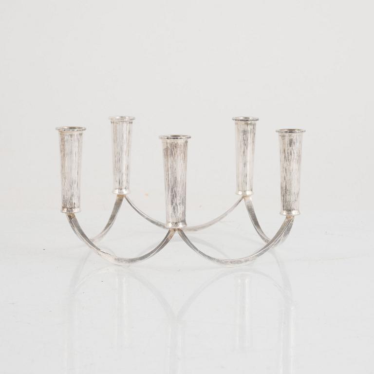 Martin Öhman, a Swedish silver candelabrum, Halmstad 1988.