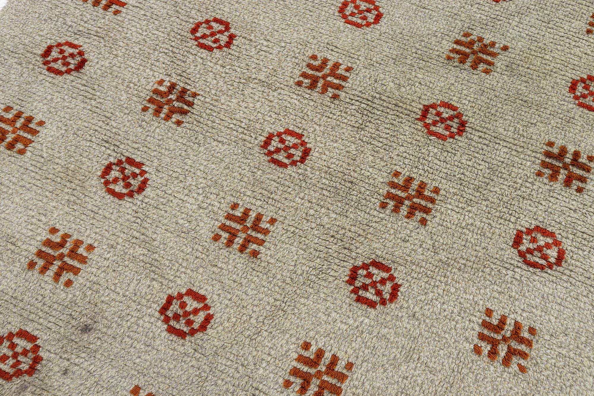 Matta, rya, signerad, 1949, ca 225 x 155 cm.