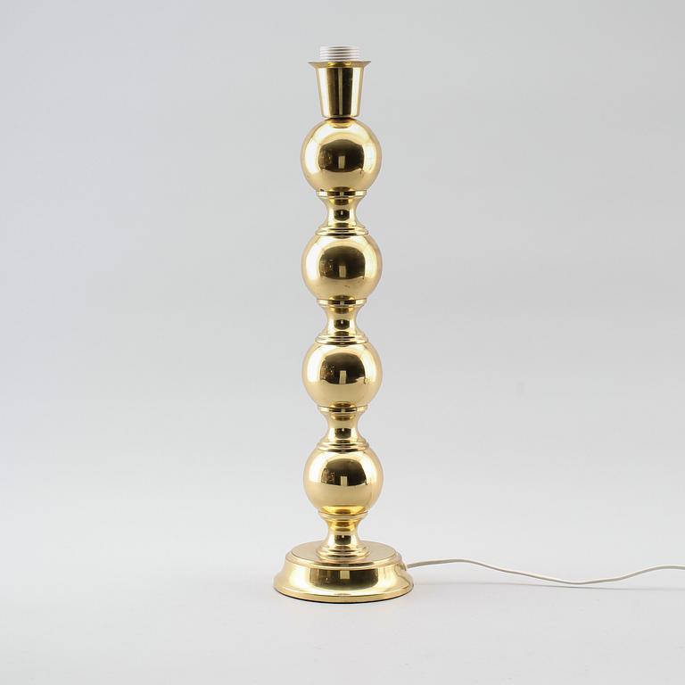 BORDSLAMPA, mässing, 1900-talets andra hälft.