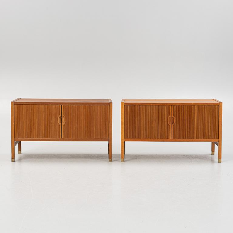 Carl-Axel Acking, likely, a pair of sideboards, Svenska Möbelfabrikerna, Bodafors, mid-20th century.