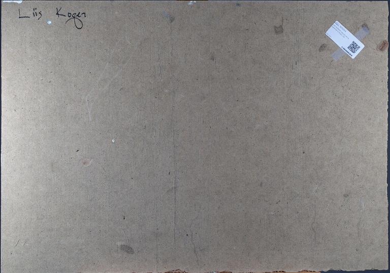 LIIS KOGER, olja på skiva, signerad a tergo.