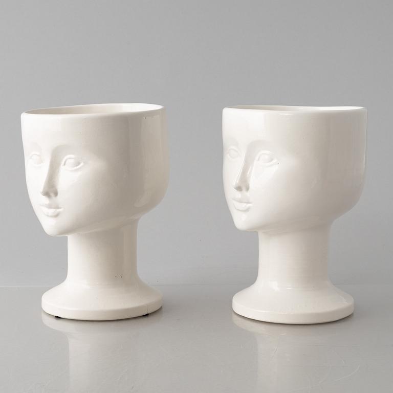 Lisa Larson, vaser, ett par, K-Studion, Gustavsberg.