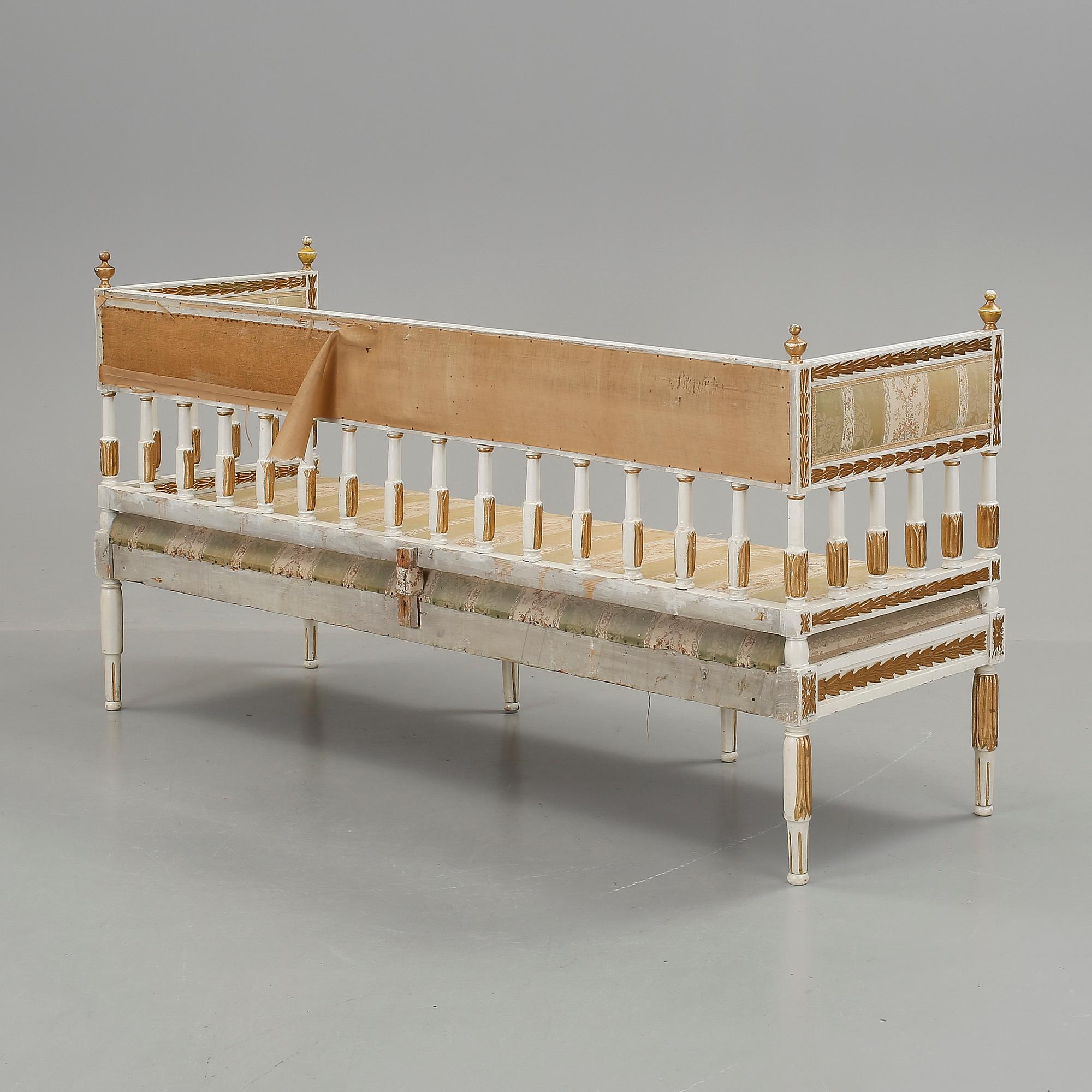 Soffa, gustaviansk, 1800 talets början.