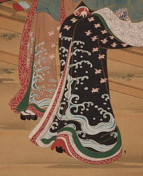 Two japanese hanging scrolls, 20th century.