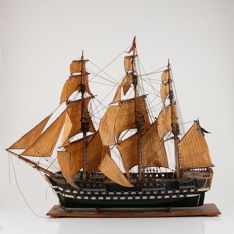 A ship scale model, first half of the 20th Century.