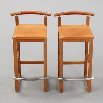 A pair of 1980's bar stools.
